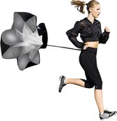 Sprint Speed Weerstand Parachute - Fitness Resistance Workout Chute Kite - Zwart