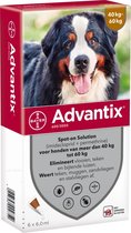 Bayer Advantix Vlooien & Teken Pipetten - Hond 40+ kg - 6 stuks