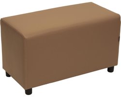 Brick poef taupe