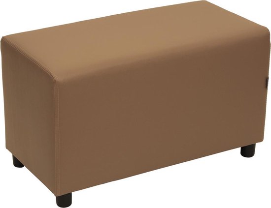 Brick poef taupe