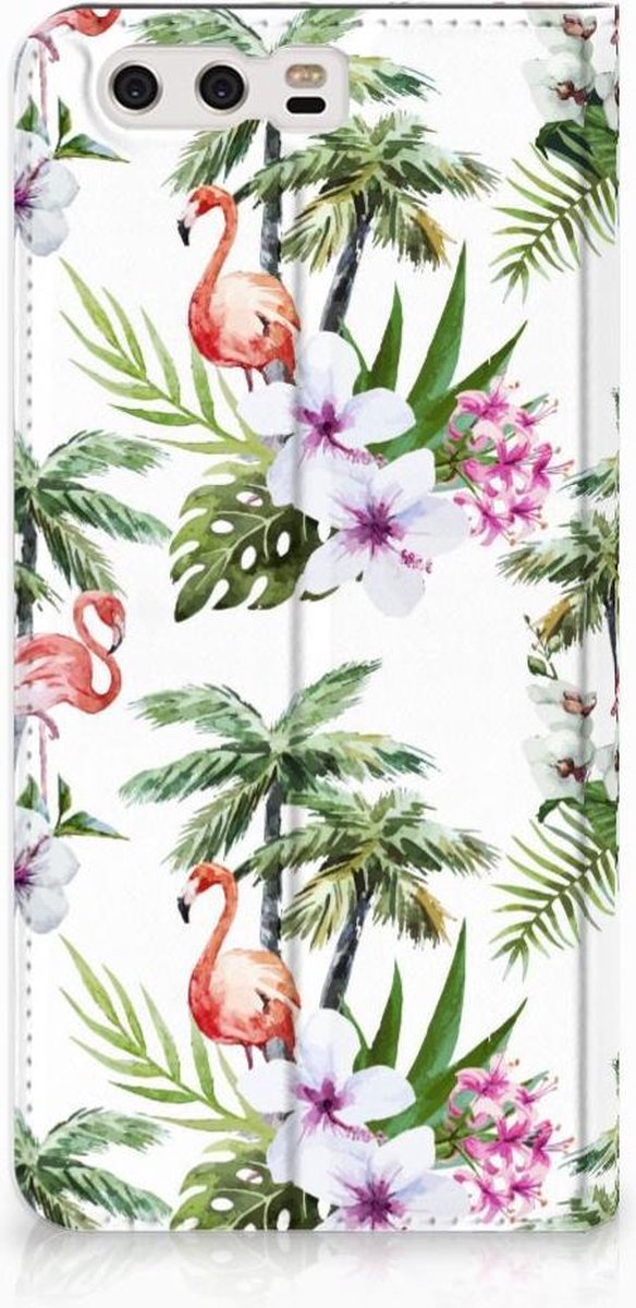 Huawei P10 Plus Hoesje maken Flamingo Palms