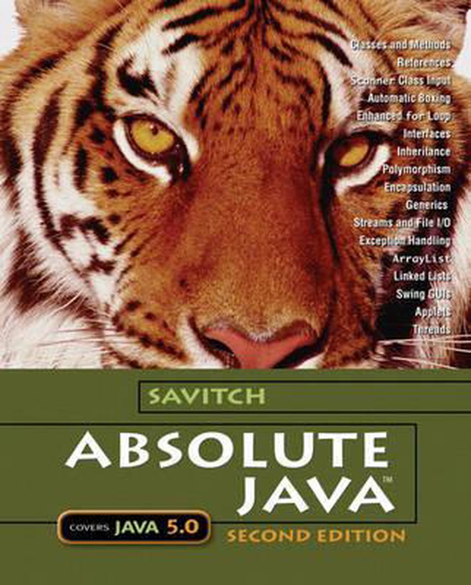 bol.com | Absolute Java, Walter Savitch | 9780321330246 | Boeken