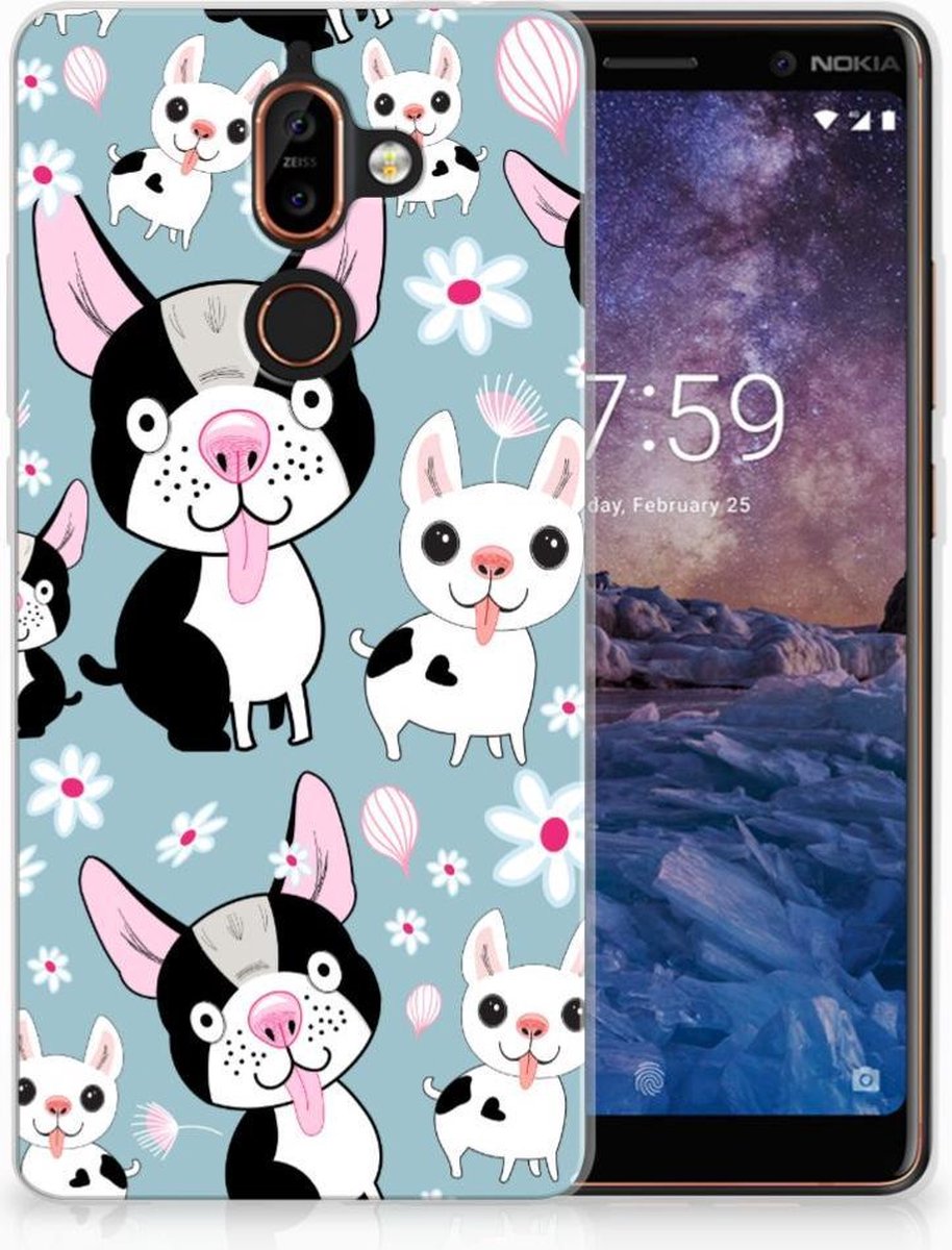 Nokia 7 Plus TPU Hoesje Hondjes