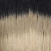 Bighair Clip-in Extension Ombre Donkerbruin/Lichtblond T2/18# 8 banen - 50cm - 100gram