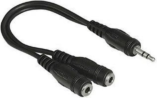 Hama 3.5 mm Jack Plug, Stereo -2 x 3.5 mm Jack Socket, Stereo, 2 x 3