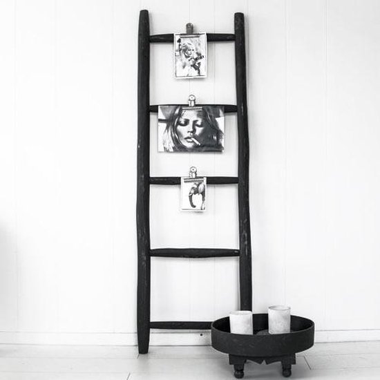 Zichtbaar zweep Onvergetelijk Ladder Luxe Zwart Hout | bol.com