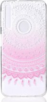 Shop4 - Geschikt voor Samsung Galaxy A7 (2018) Hoesje - Zachte Back Case Mandala Roze