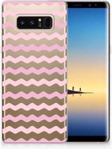 Samsung Galaxy Note 8 Uniek TPU Hoesje Waves Roze