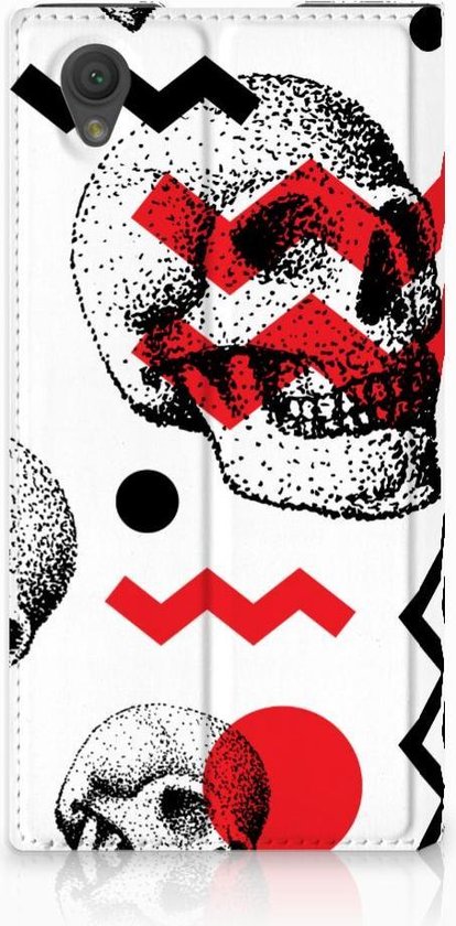 Housse Sony Xperia L1 Standcase Design Skull Red