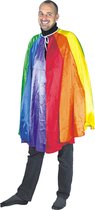 PARTYPRO - Regenboog cape voor volwassenen