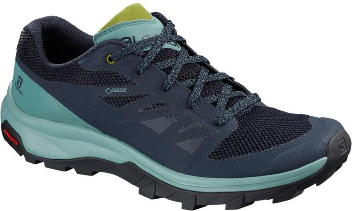 Salomon Outline Gtx Wandelschoenen Dames Trellis Blazer Guacamole 2/3 Marineblauw