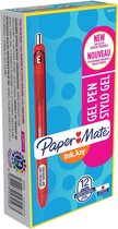 Paper Mate InkJoy gelpennen | medium punt (0,7 mm) | rood | 12 stuks