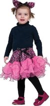 Mini roze panter set voor baby's - Verkleedkleding - Maat 98/104 (Valt klein uit)