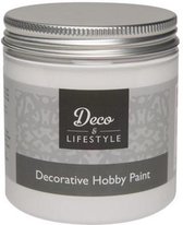 Deco & Lifestyle Acrylverf krijt 230 ml - katoen wit 45101. 2 POTTEN a 230ML.