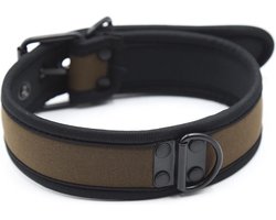 Banoch - Lindo Collar Marrón Neoprene - halsband bruin neopreen - puppy play