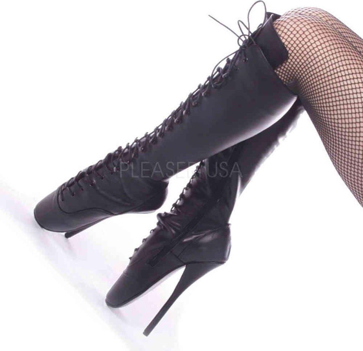 EU 39 = US 9 | BALLET-2020 | 7 Spike Heel Ballet Knee Boots
