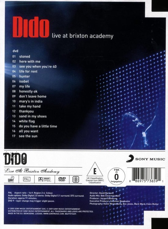 Dido - Live At Brixton Academy, Dido | Muziek 