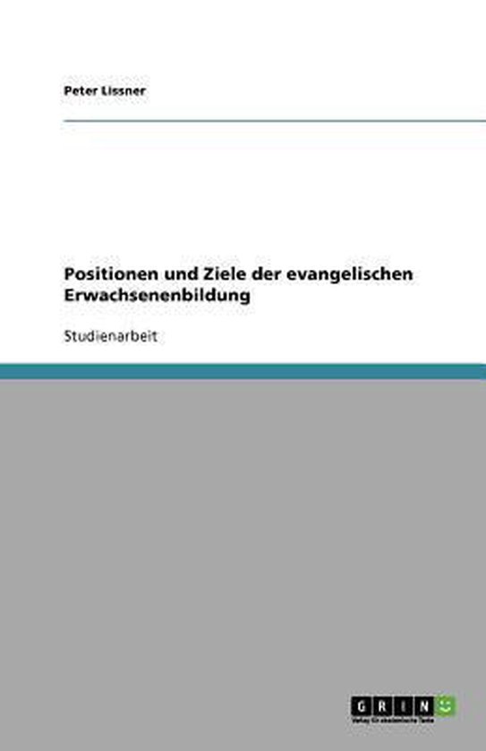 Positionen und Ziele der evangelischen Erwachsenenbildung - cover