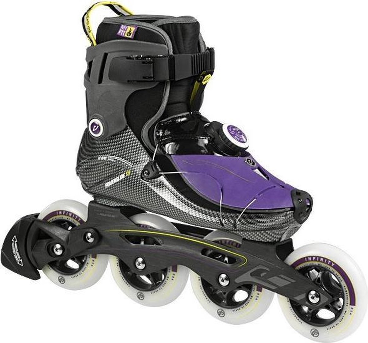Powerslide Inline Skates Vi Adrenaline Dames Zwart/paars Mt 41