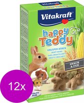 Vitakraft Happy Teddy Vita - Knaagdiersnack - 12 x 75 g