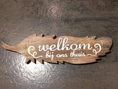 Tekstbord Veer Welkom 30 x 8 cm