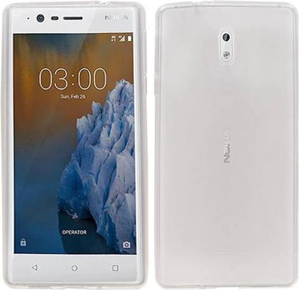 BestCases.nl Nokia 3 Smartphone Cover Hoesje Transparant