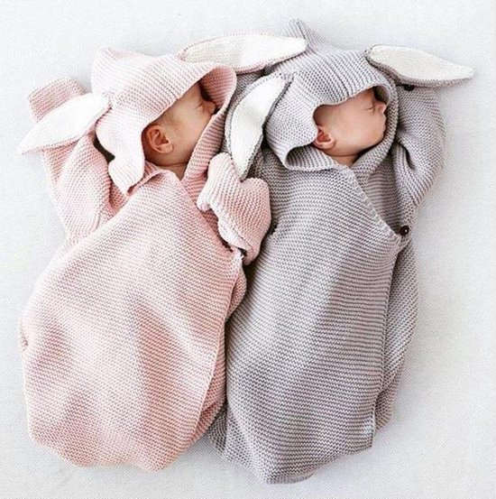 Wikkeldeken grijs | baby | babykamer | 0-3 maanden | konijn deken | winter | grijs | bol.com