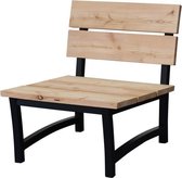 Low dining chair Acero - Douglas/Lariks houten loungestoel