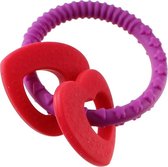 Johntoy Bijtring 11 Cm Rood/paars