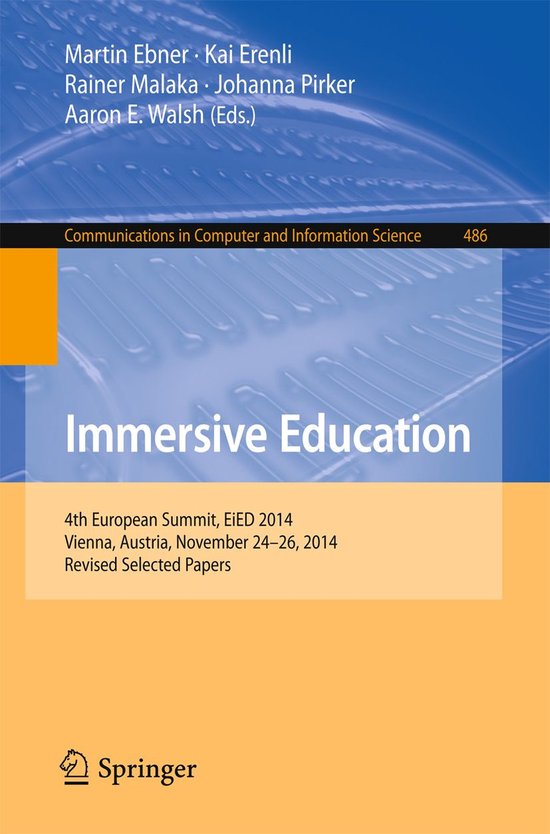 Springer Nature Proceedings Computer Science - Immersive Edu ... - cover