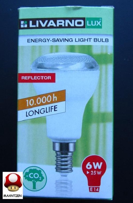 Livarno LUX 6W - energiebesparende lamp - Reflector E14 6 STUKS. | bol.com