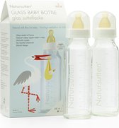 Bol.com Natursutten - glazen drinkflessen - 240 ml - 2 stuks aanbieding