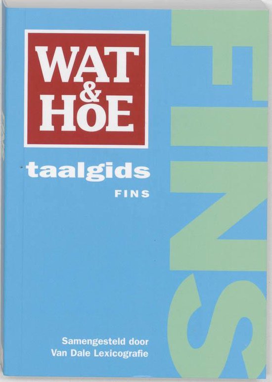 Cover van het boek 'Wat & Hoe taalgids Fins'