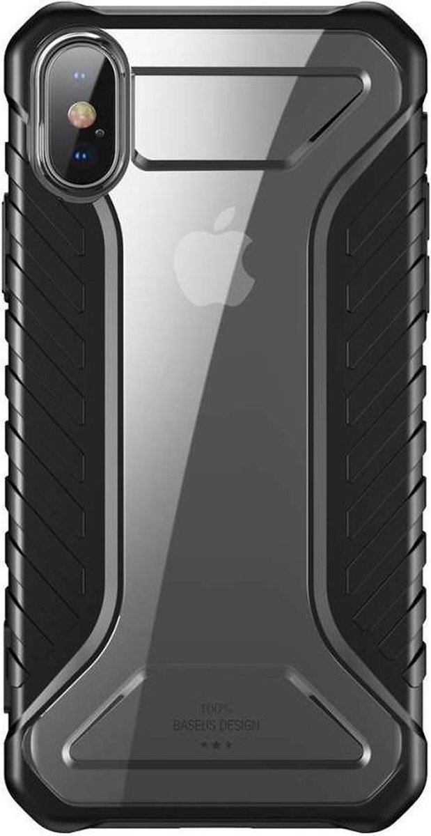 Baseus Apple iPhone XS hoesje - Michelin Hybrid Case - zwart