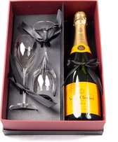 5 x luxe box voor 1 fles champagne + 2 champagneglazen