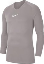 Nike Dry Park First Layer Longsleeve Shirt  Thermoshirt - Maat 128  - Unisex - licht grijs