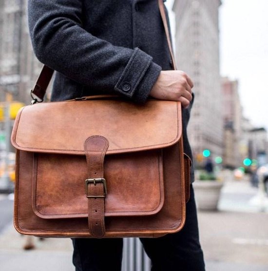 The Simple Leather Briefcase - Sacoche pour ordinateur portable