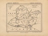 Historische kaart, plattegrond van gemeente Scherpenzeel in Gelderland uit 1867 door Kuyper van Kaartcadeau.com