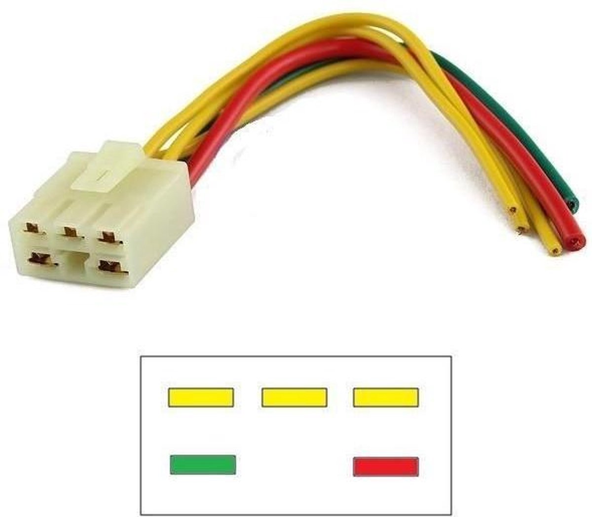 Stekker / Connector voor spanningsregelaar Honda CB-1 (CB400F) 1989 - 1991 CB1 CB 400 NC27 NC31 NC39 YMP-ST1