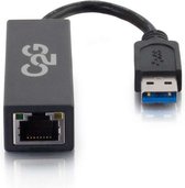 C2G 81693 tussenstuk voor kabels USB 3.0 RJ45 Zwart
