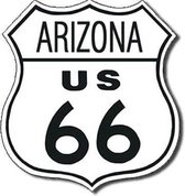 Metalen Wandbord ROUTE 66 - Arizona