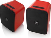 JBL Control X Wireless - Actieve Boekenplankspeaker met Bluetooth - 2 stuks - Rood