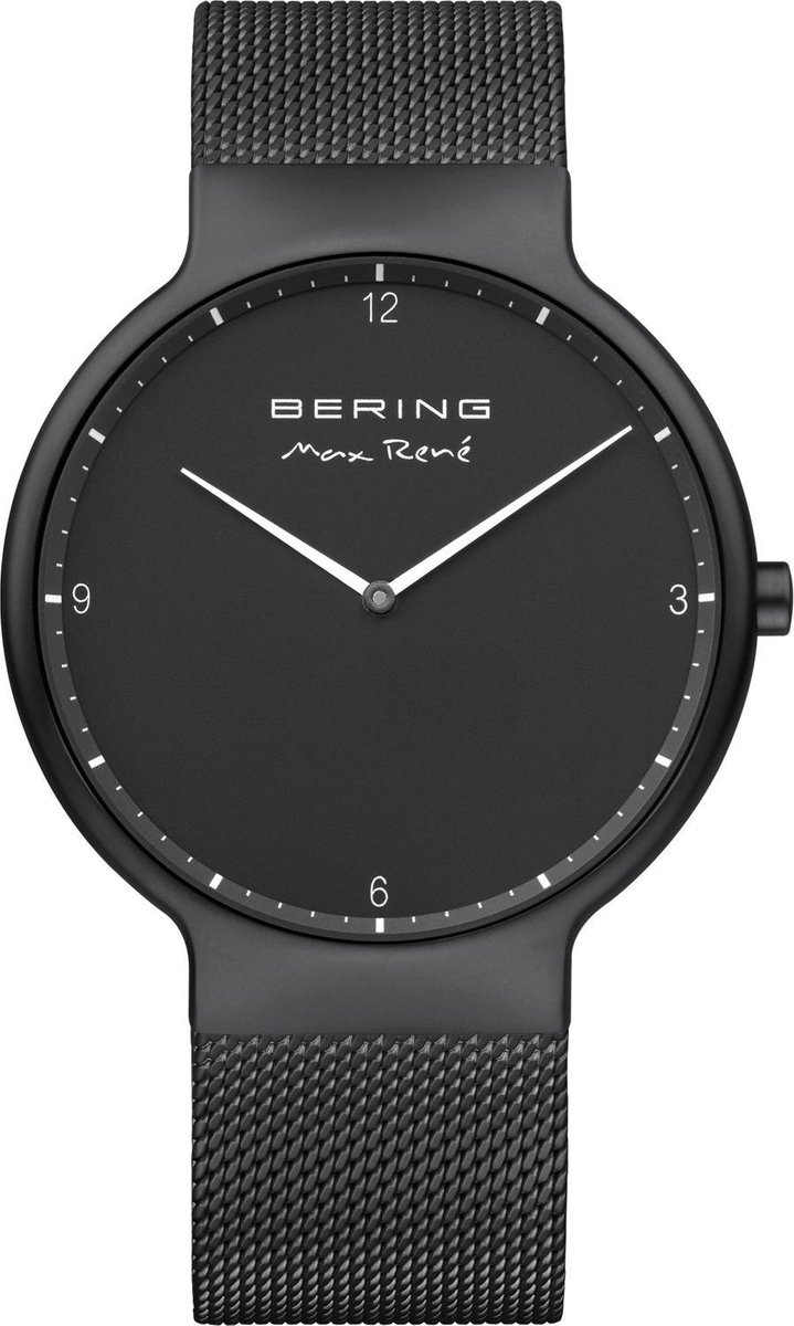BERING - Max René - 15540-123 - Horloge - Staal - Zwart - Ø 40 mm