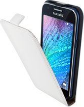Mobiparts - premium flipcase - Samsung Galaxy J1 - White