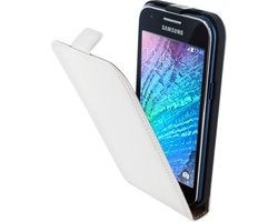 Mobiparts - premium flipcase - Samsung Galaxy J1 - White