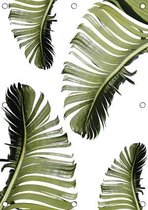 Textposters.com – Tuinposter Banana Leaves - tuin - balkon - terras - veranda – muurdecoratie – 50x70 cm