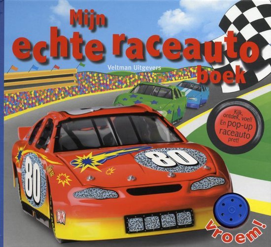 Cover van het boek 'Mijn echte raceauto boek'