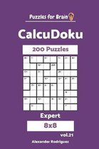Puzzles for Brain Calcudoku - 200 Expert 8x8 Vol. 21