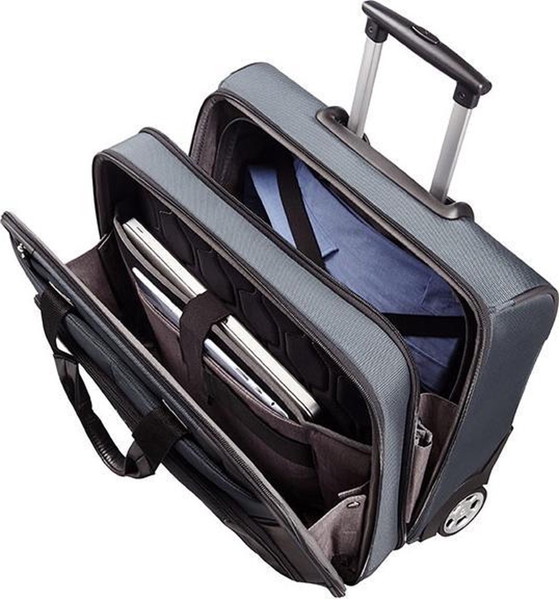 Samsonite XBR Laptop trolley 15.6 inch Zwart, Grijs