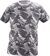 Camouflage t-shirt (180 g/m2) wit maat M